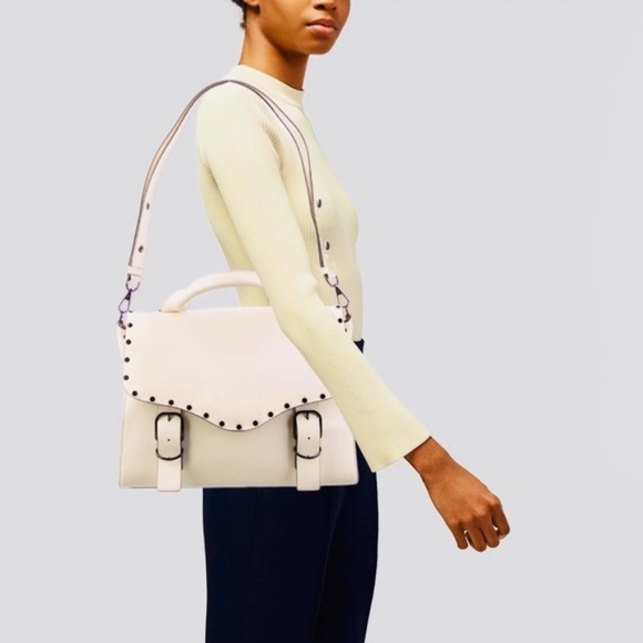 Rebecca Minkoff NEW Biker Doctor Bag Leather Studded Top Handle
